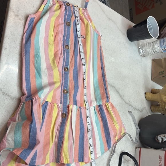 Colorful Striped Kids Dress - Picture 6 of 6
